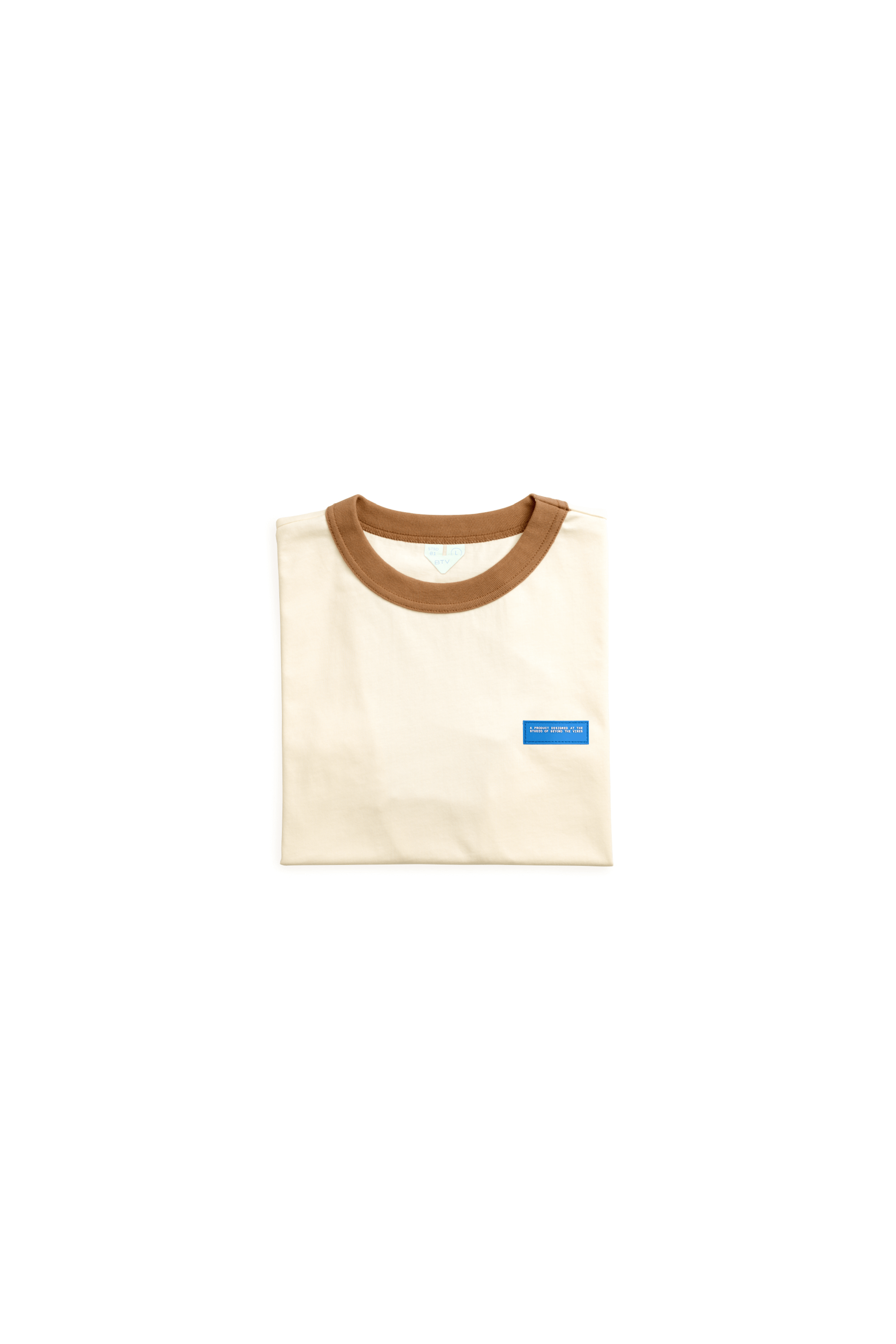 Cream Colourblock Tee