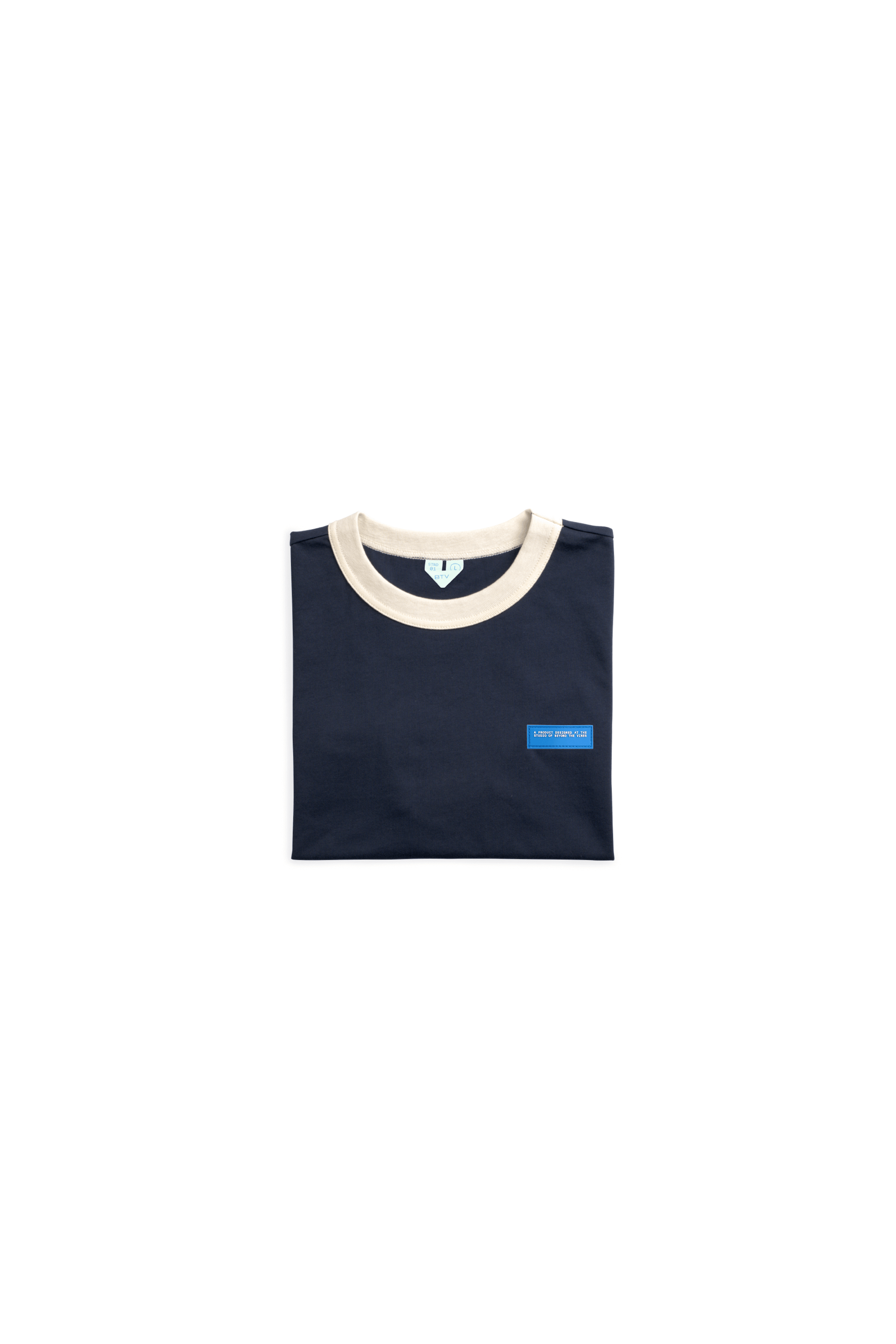 Navy Colourblock Tee