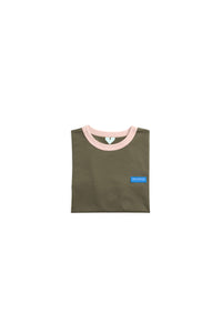 Olive Colourblock Tee